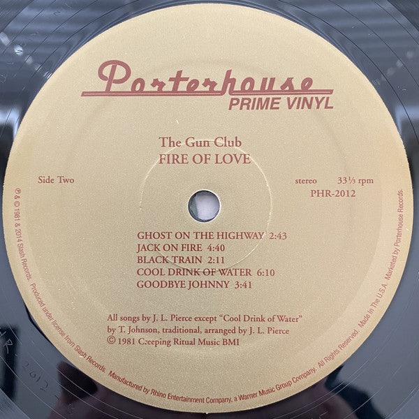 The Gun Club : Fire Of Love (LP, Album, RE, RM, 180)