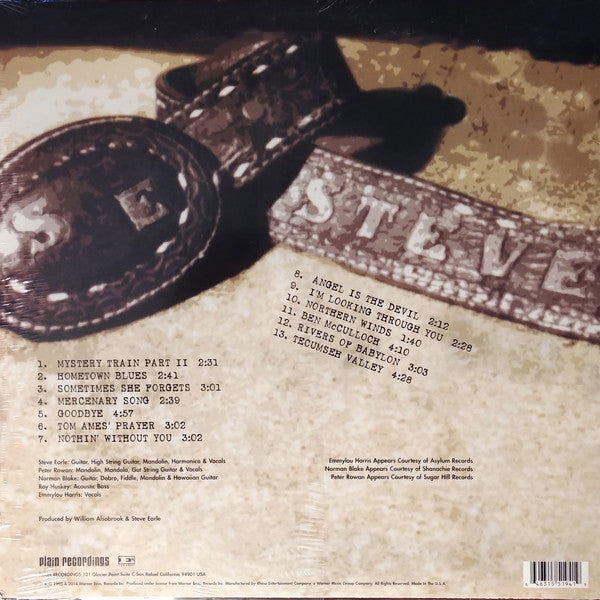 Steve Earle : Train A Comin' (LP, Album, RE, 180)