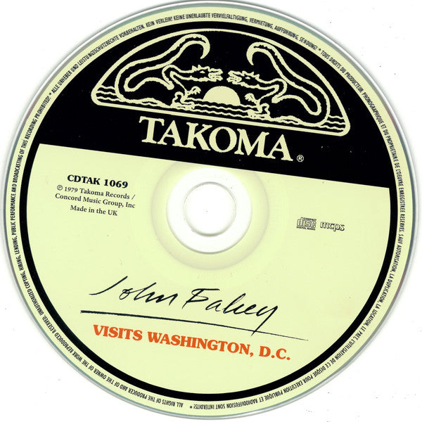 John Fahey : Visits Washington, D.C. (CD, Album, RE, RM)