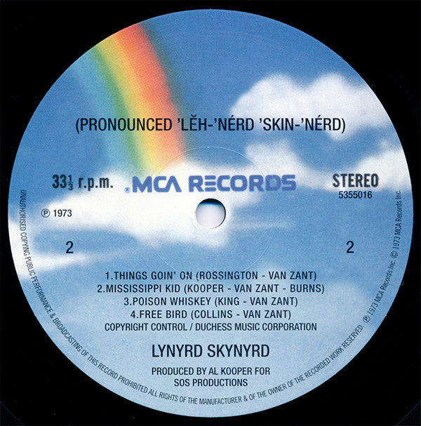 Lynyrd Skynyrd : (Pronounced 'Lĕh-'nérd 'Skin-'nérd) (LP, Album, RE, 180)