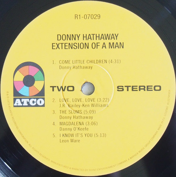 Donny Hathaway : Extension Of A Man (LP, Album, RE, 180)