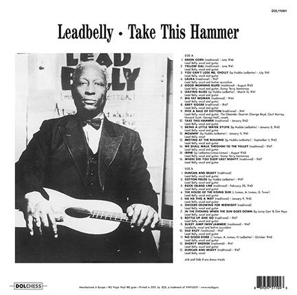 Leadbelly : Take This Hammer (LP, Album, RE, 180)