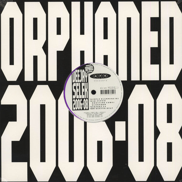 Aphex Twin : Orphaned Deejay Selek 2006-08 (12", EP)