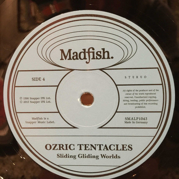 Ozric Tentacles : Sliding Gliding Worlds (2xLP, Album, RE, RM, 180)