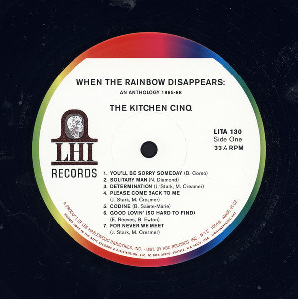 The Kitchen Cinq : When The Rainbow Disappears: An Anthology 1965-68 (2xLP, Comp, RM)