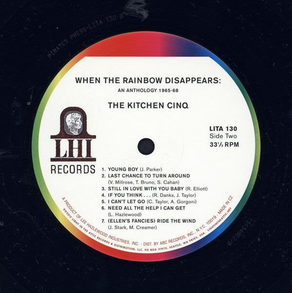 The Kitchen Cinq : When The Rainbow Disappears: An Anthology 1965-68 (2xLP, Comp, RM)