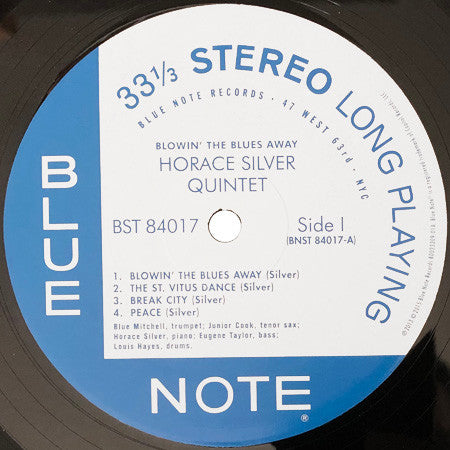 The Horace Silver Quintet & The Horace Silver Trio : Blowin' The Blues Away (LP, Album, RE, RM)