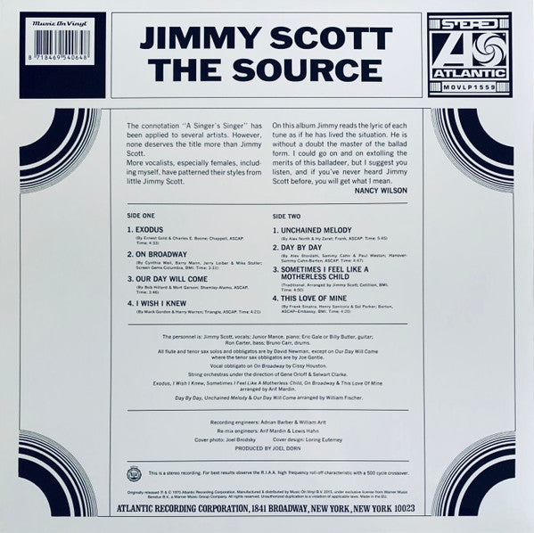 Jimmy Scott : The Source (LP, Album, RE, 180)