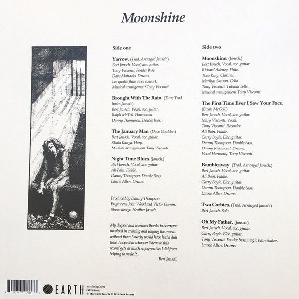 Bert Jansch : Moonshine (LP, Album, RE)
