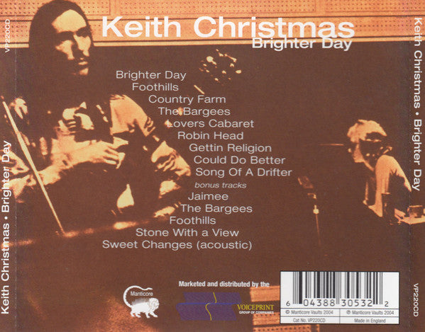 Keith Christmas : Brighter Day (CD, Album, RE)