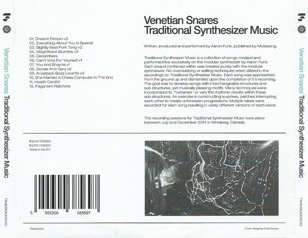 Venetian Snares : Traditional Synthesizer Music (CD, Album)