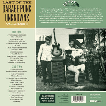 Various : Last Of The Garage Punk Unknowns Volume 5 (LP, Comp, Gat)