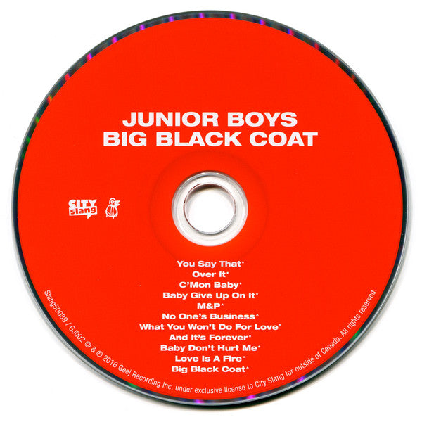 Junior Boys : Big Black Coat (CD, Album)