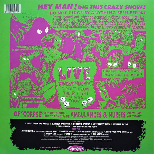 The Fuzztones : Leave Your Mind At Home (LP, Album, RE, RM, Pin + 7", Single, RE, RM, Ora)