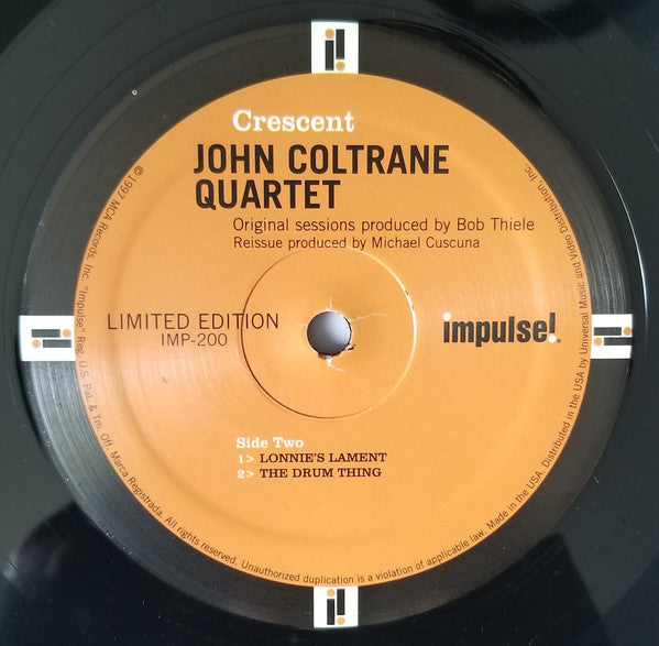 The John Coltrane Quartet : Crescent (LP, Album, Ltd, RE, RM, 180)