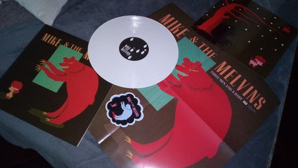 Mike Kunka & Melvins : Three Men And A Baby (LP, Album, Ltd, Whi)
