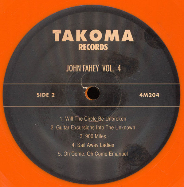 John Fahey : Guitar Vol. 4 / The Great San Bernardino Birthday Party And Other Excursions (LP, Album, Ltd, RE, Ora)
