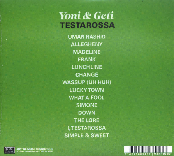 Yoni* & Geti* : Testarossa (CD, Album)