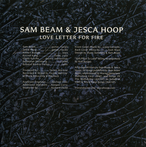 Sam Beam & Jesca Hoop : Love Letter For Fire (CD, Album)