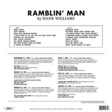 Hank Williams : Ramblin' Man (LP, Album, RE, 180)