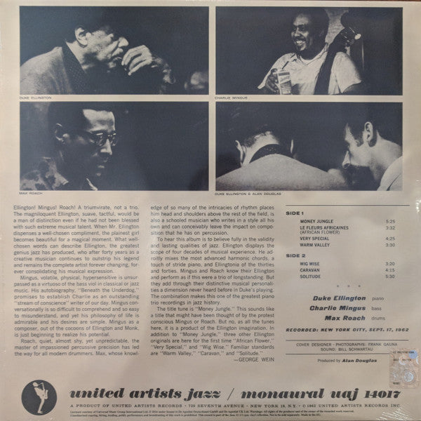 Duke Ellington • Charles Mingus • Max Roach : Money Jungle (LP, Album, RE, 180)