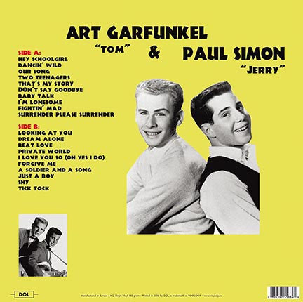 Paul Simon & Art Garfunkel As Tom & Jerry : Singles And Rarities 1958-1962 (LP, Album, Comp, 180)