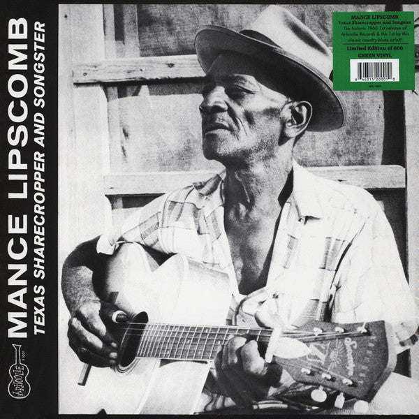 Mance Lipscomb : Texas Sharecropper And Songster (LP, Album, Ltd, RE, Gre)