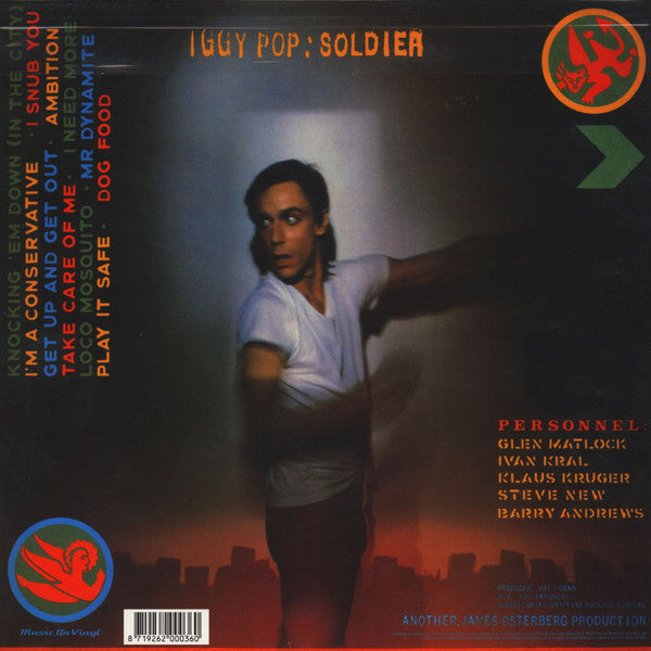 Iggy Pop : Soldier (LP, Album, RE, 180)