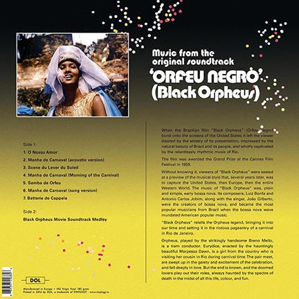Antonio Carlos Jobim : The Original Sound Track Of The Movie Black Orpheus (Orfeu Negro) (LP, Album, RE, 180)