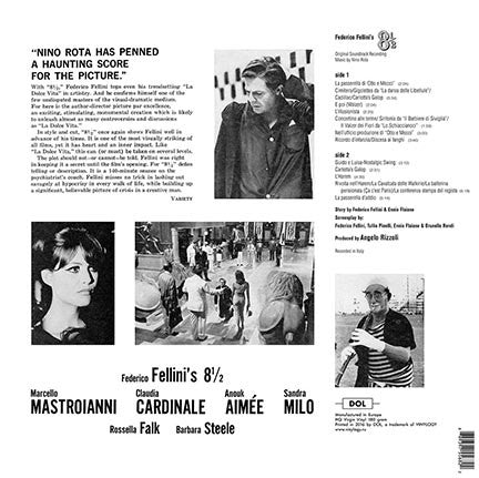 Nino Rota : Federico Fellini's 8½ (LP, Album, RE, 180)