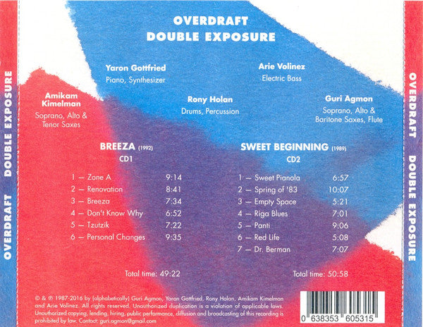 Overdraft* : Double Exposure (2xCD, RE)