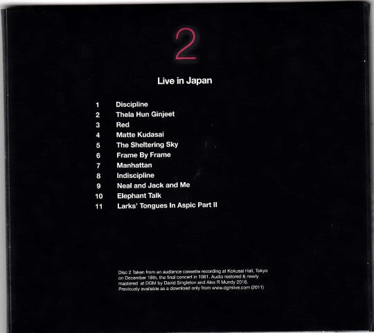King Crimson : On (And Off) The Road (Box, Comp, Ltd + 11xCD, RM + 3xBlu-ray, Multichann)