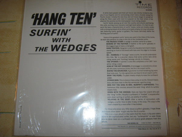 The Wedges : Hang Ten: For Surfers Only (LP, RE)