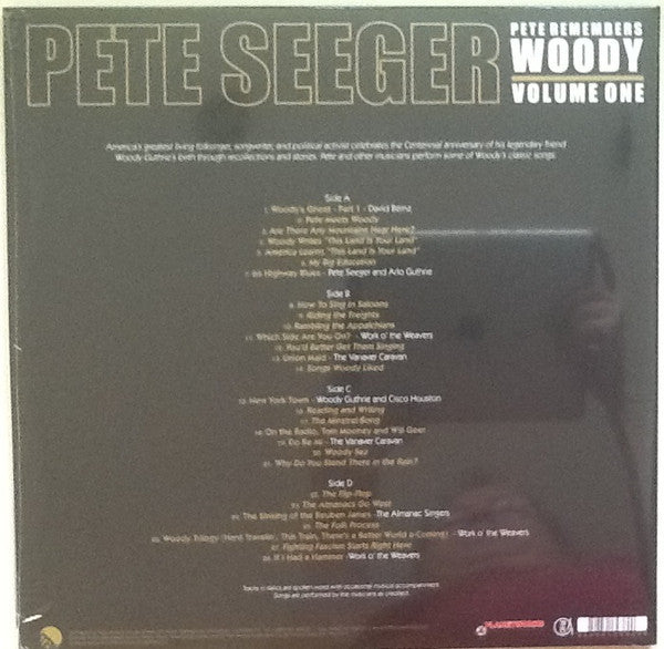 Pete Seeger : Pete Remembers Woody: Volume One (2xLP, Album)