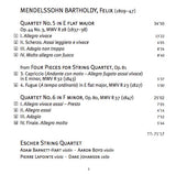 Felix Mendelssohn-Bartholdy - Escher String Quartet : String Quartets: No. 5 In E Flat Major & No. 6 In F Major (SACD, Hybrid, Multichannel, Album)