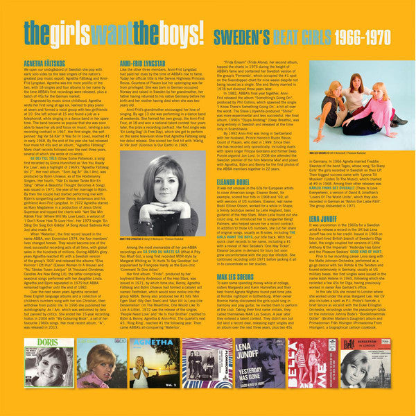 Various : The Girls Want The Boys! Sweden's Beat Girls 1966-1970 (LP, Comp, Whi)