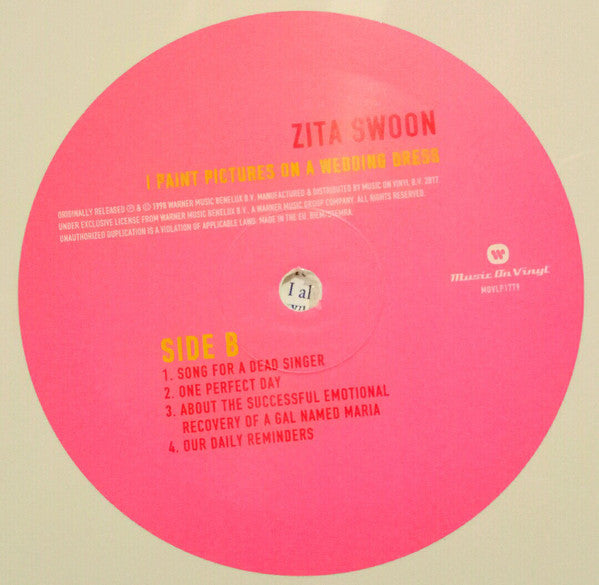 Zita Swoon : I Paint Pictures On A Wedding Dress (2xLP, Album, Ltd, Num, RE, Whi)