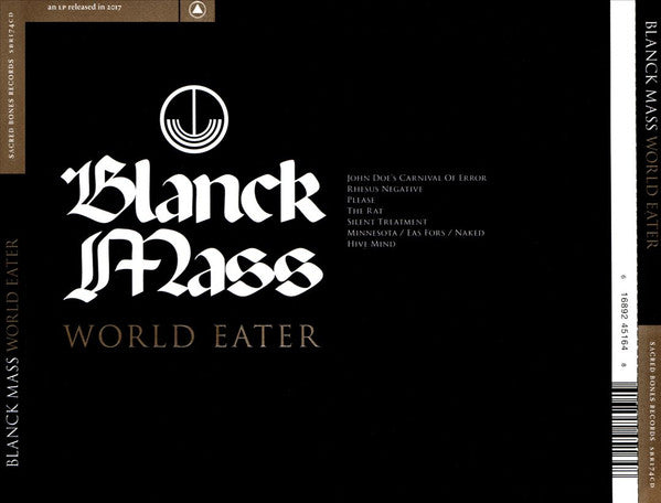Blanck Mass : World Eater (CD, Album)